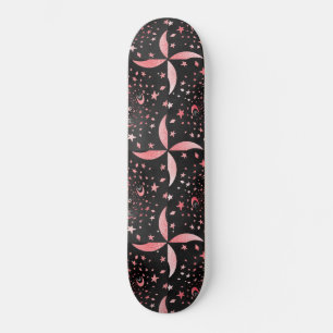 Skateboard galaxie noire et rose