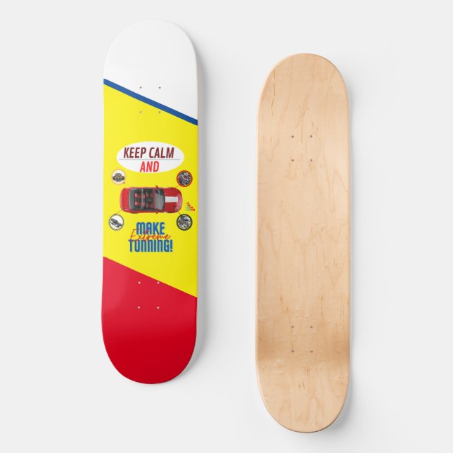 SKATEBOARD GARDEZ LE CALME ET FAITES UN TUNNING EXTRÊME (Recto)