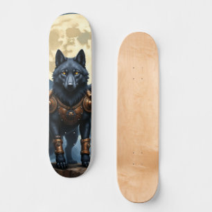 Skateboard Gardien de la Lune – Le Loup à l'Aile Noire