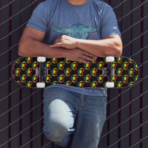 Skateboard Gay pride LGBTQ Rainbow Hearts Motif