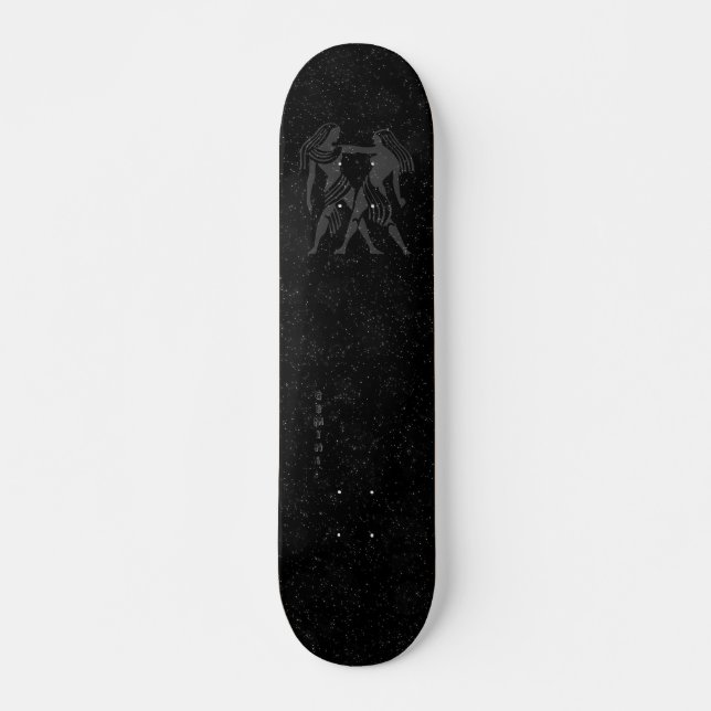 Skateboard Gemini translucide (Devant)