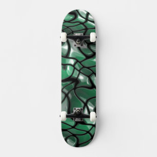 Skateboard Gemmes vertes Abstraites