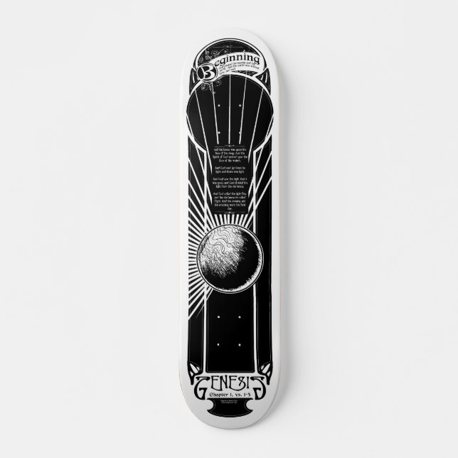 Skateboard Genèse : Plate-forme de patin du jour 1 (Devant)