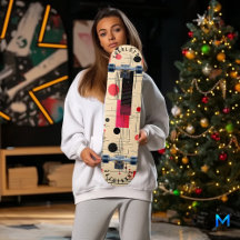 Géométrie Abstraite avec accents rouge et noir