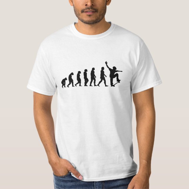 Skateboard-Geschenk für Evolution T-Shirt (Vorderseite)