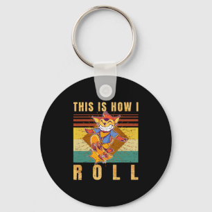Skateboard-Geschenke - Skater - So rolle ich - R Schlüsselanhänger