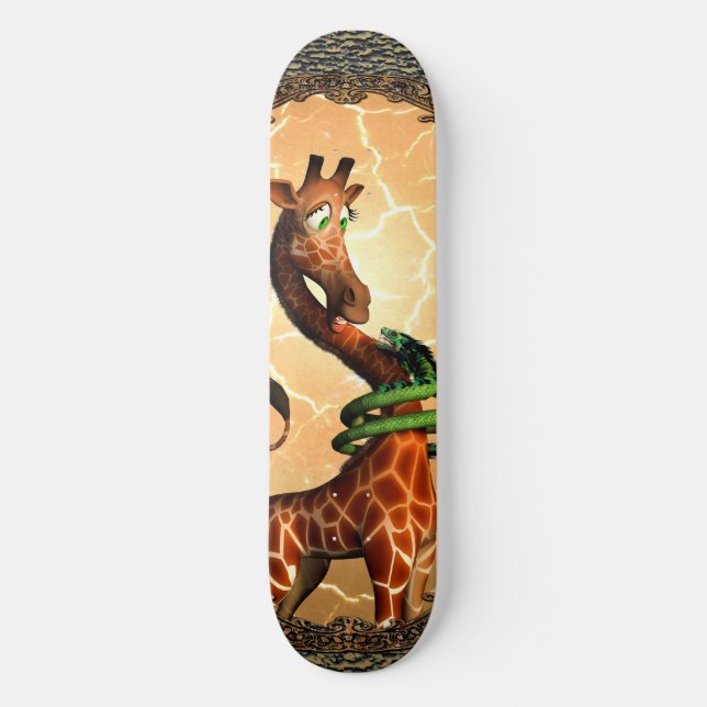 Skateboard Girafe tellement drôle et mignonne (Recto)
