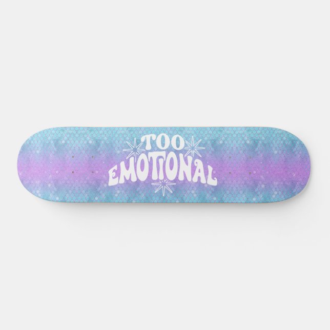 Skateboard Girl Parties scintillant Mermaid Blue F (Horz)