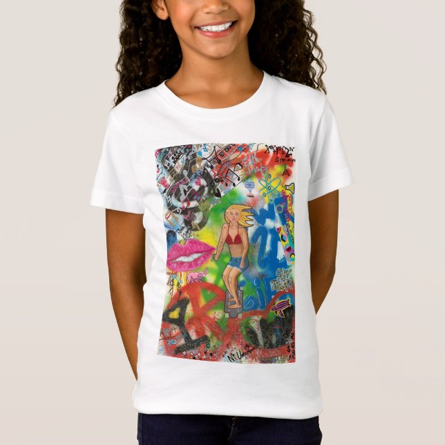 Skateboard Girl T-Shirt (Vorderseite)
