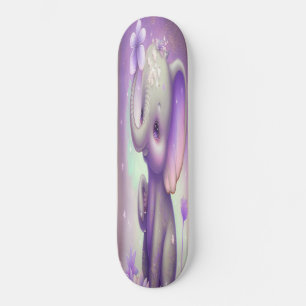 Skateboard Girly beautiful baby lila Elefant