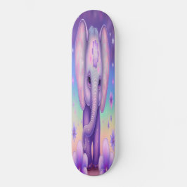 Skateboard Girly lila Elefant