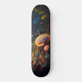 Skateboard Girly Mushroom Muster Wald