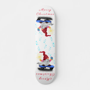 Skateboard Gnome de Noël