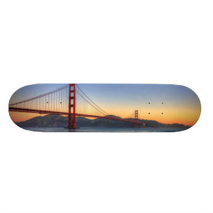 Skateboard Golden gate bridge de traînée de San Francisco B