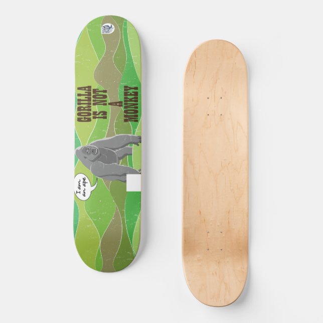 Skateboard Gorilla n'est pas un singe (Recto)