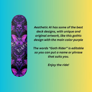 Skateboard Goth Rider