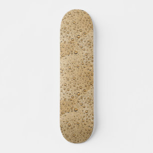 Skateboard gouttelettes d'eau d'or