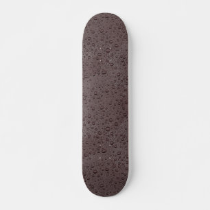 Skateboard gouttelettes d'eau marron