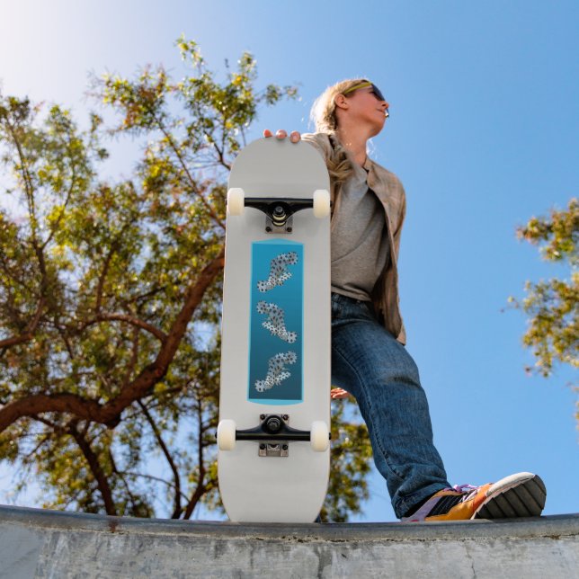 Skateboard Gradient Cloud - clair à profond | Humeurs saisonn (Extérieur 1)