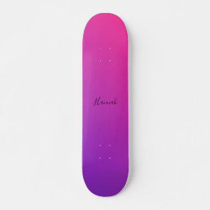 Skateboard Gradient rose pourpre personnalisé