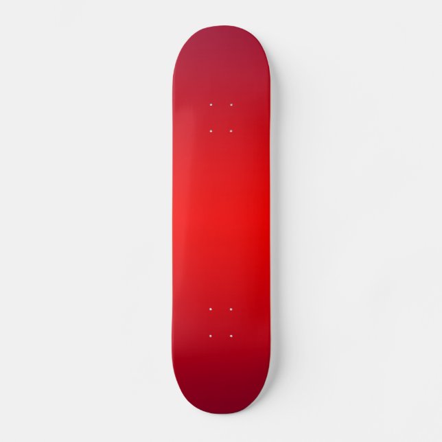 Skateboard Gradient rouge nucléaire - blanc de modèle de (Recto)