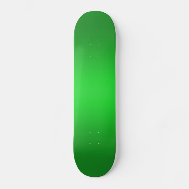 Skateboard Gradient vert clair - modèle B de verts verts (Recto)