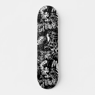 Skateboard Graffiti Abstrait Collage Motif d'impression