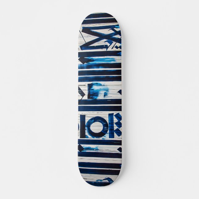Skateboard Graffiti bleu (Devant)