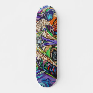 Skateboard Graffiti coloré