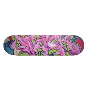 Skateboard graffiti de bande dessinée