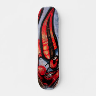 Skateboard Graffiti Evil Clown