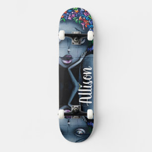 Skateboard Graffiti Odd Girl