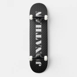 Skateboard Graffiti rue noire avec nom