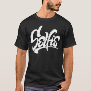 Skateboard Graffiti Selfie Street Art Letting T-Shirt