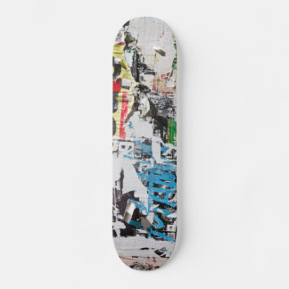 Skateboard graffiti skboards affiches déchirées