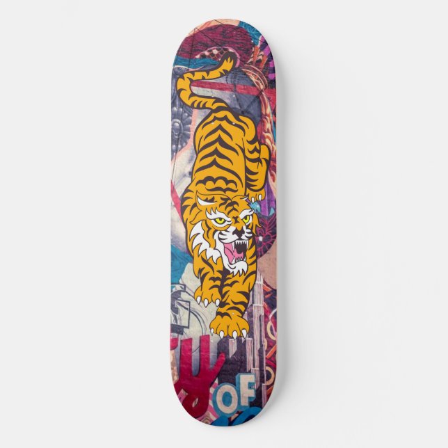 Skateboard Graffiti Tiger (Vorderseite)