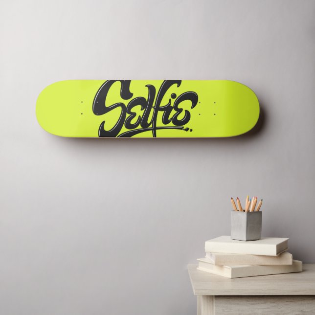Skateboard Graffiti vert acide Selfie Street Art Lettres (Art mural (Horz))