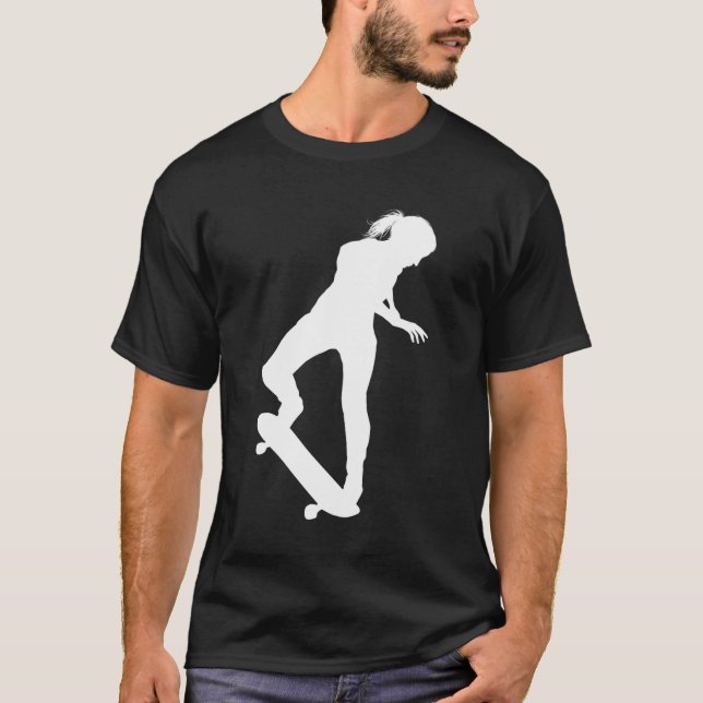 Skateboard Grafik T-Shirt Skateboarder Shirt Skate (Vorderseite)