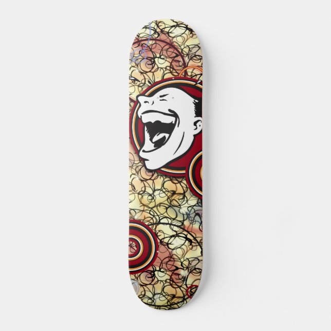 Skateboard GRANDE planche à roulettes de BOUCHE (Recto)
