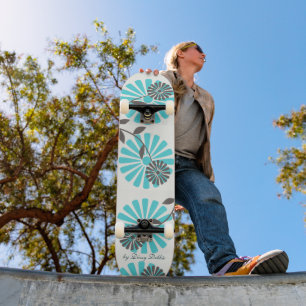 Skateboard Grande planche à roulettes de fleurs