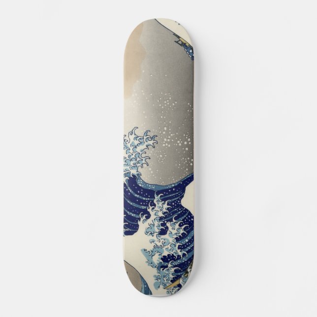 Skateboard Grande vague de Hokusai outre de tsunami de (Recto)