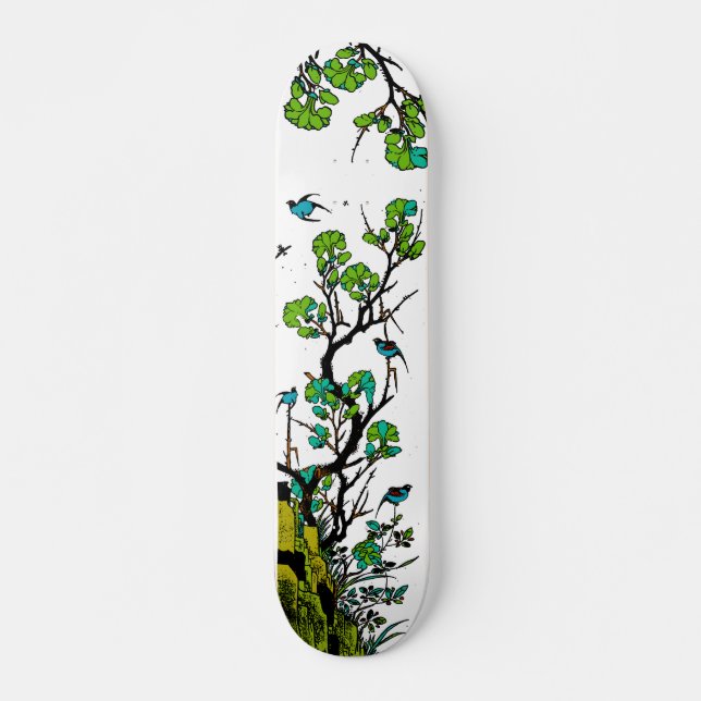 Skateboard Graphique de scène de la nature chinoise tradition (Devant)