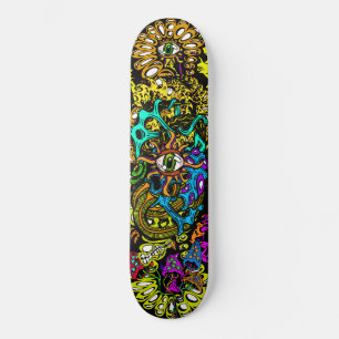 Skateboard Graphiques d'hallucination intense du champignon
