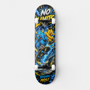 Skateboard Graphisme de rue monstre électrique sans limites