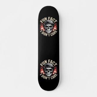 Skateboard Graphisme de style streetwear Crâne Flammes Grunge
