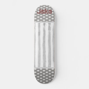Skateboard Grau White
