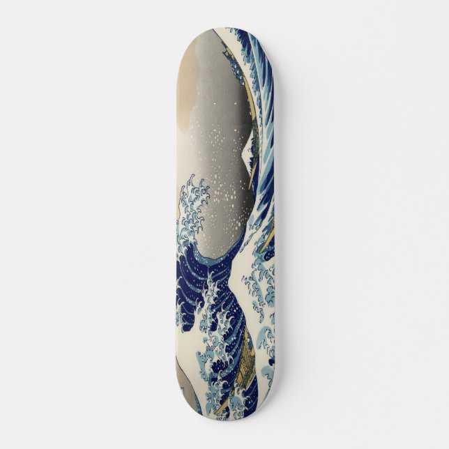 Skateboard great wave (Devant)