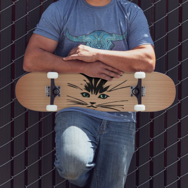 Skateboard Green Eyed Cat Russe (Extérieur 3)