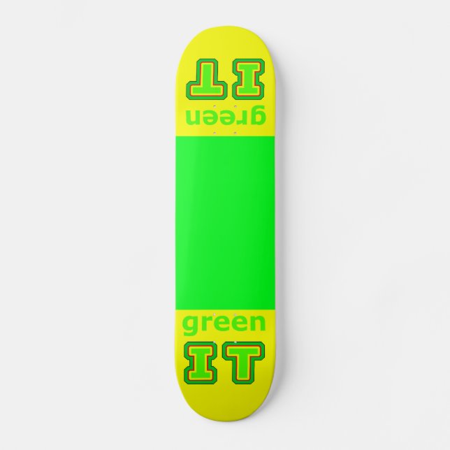 Skateboard green IT Le MUSÉE gibsphotoart (Recto)