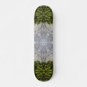 Skateboard Green Moss & Earth Nature Art